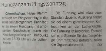 Artikel im Blick Wochenspiegel vom 26. Mai 2023 Seite 4
